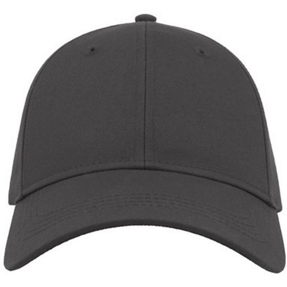 Atlantis Unisex Adult Curved Twill Baseball Cap / Dark Grey